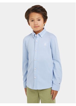 Tommy Hilfiger Koszula Monogram KB0KB08862 Niebieski Slim Fit ze sklepu MODIVO w kategorii Koszule chłopięce - zdjęcie 169974161