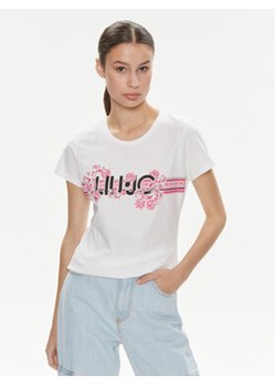 Liu Jo T-Shirt MA4340 JS923 Biały Regular Fit ze sklepu MODIVO w kategorii Bluzki damskie - zdjęcie 169974181