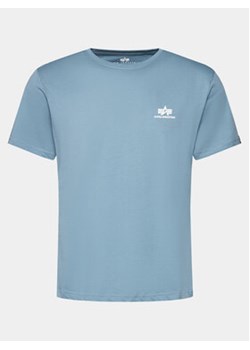 Alpha Industries T-Shirt Basic T Small Logo 188505 Niebieski Regular Fit ze sklepu MODIVO w kategorii T-shirty męskie - zdjęcie 169974270