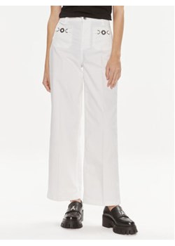 Liu Jo Spodnie materiałowe MA4276 T7144 Biały Relaxed Fit ze sklepu MODIVO w kategorii Spodnie damskie - zdjęcie 169974340