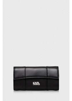 Karl Lagerfeld portfel damski kolor czarny ze sklepu ANSWEAR.com w kategorii Portfele damskie - zdjęcie 169975462