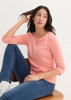 Shirt ciążowy i do karmienia piersią, z bawełny organicznej ze sklepu bonprix w kategorii Bluzki ciążowe - zdjęcie 169989273