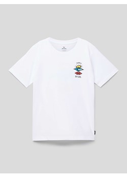 T-shirt z nadrukiem z logo ze sklepu Peek&Cloppenburg  w kategorii T-shirty chłopięce - zdjęcie 169991261