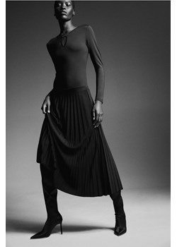 H & M - Plisowana spódnica - Czarny ze sklepu H&M w kategorii Spódnice - zdjęcie 169992493