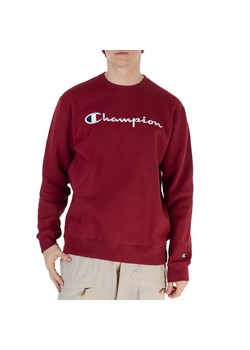 Bluza Champion Crewneck 219204-RS508 - bordowa ze sklepu streetstyle24.pl w kategorii Bluzy męskie - zdjęcie 169994121