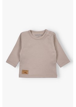 Brązowa bluzka niemowlęca bawełniana ze sklepu 5.10.15 w kategorii Kaftaniki i bluzki - zdjęcie 169994240