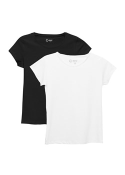 T-shirt damski biały i czarny 2pak ze sklepu 5.10.15 w kategorii Bluzki damskie - zdjęcie 169994241