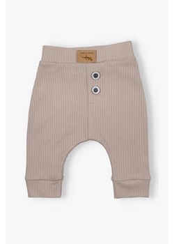 Spodnie niemowlęce z dzianiny prążkowej ze sklepu 5.10.15 w kategorii Spodnie i półśpiochy - zdjęcie 169994371