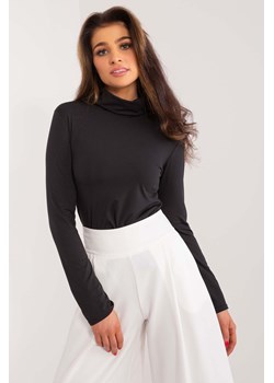 Czarna gładka bluzka damska z golfem ze sklepu 5.10.15 w kategorii Bluzki damskie - zdjęcie 169994484