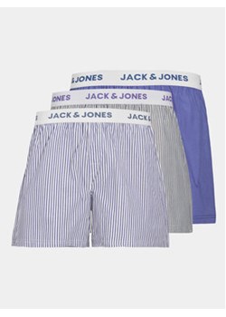 Jack&Jones Komplet 3 par bokserek Luke 12253692 Niebieski ze sklepu MODIVO w kategorii Majtki męskie - zdjęcie 169995602
