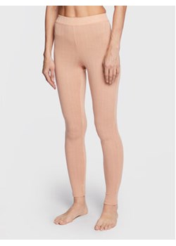 Chantelle Legginsy Thermo Comfort C18P40 Beżowy Slim Fit ze sklepu MODIVO w kategorii Spodnie damskie - zdjęcie 169995603
