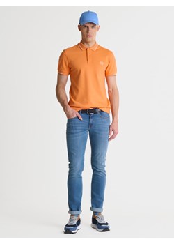 Koszulka męska polo pomaraŅczowa Polian 701 ze sklepu Big Star w kategorii T-shirty męskie - zdjęcie 169995791