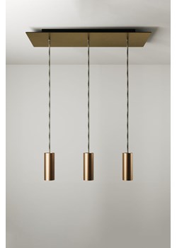 H & M - Metalowa Lampa Sufitowa Z 3 Reflektorkami - Złoty ze sklepu H&M w kategorii Lampy wiszące - zdjęcie 169997171