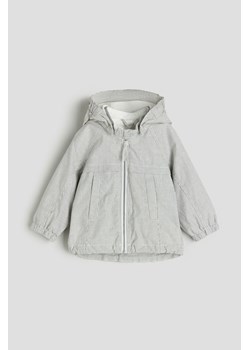 H & M - Bawełniana kurtka z kapturem - Szary ze sklepu H&M w kategorii Kurtki chłopięce - zdjęcie 169997182