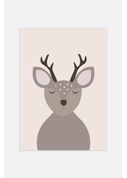 H & M - Sleeping Deer Plakat - Brązowy ze sklepu H&M w kategorii Plakaty - zdjęcie 169997194