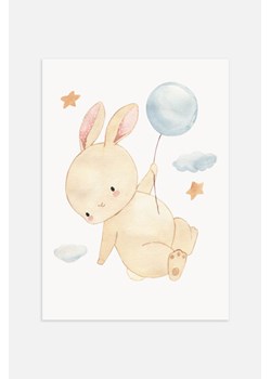 H & M - Bedtime Flying Bunny Plakat - Żółty ze sklepu H&M w kategorii Plakaty - zdjęcie 169997274