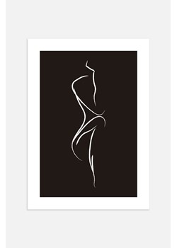 H & M - Thinking Line Plakat - Czarny ze sklepu H&M w kategorii Dekoracje ścienne - zdjęcie 169997344