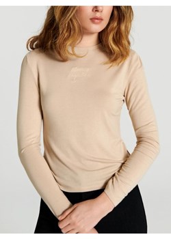Sinsay - Koszulka z długim rękawem - beżowy ze sklepu Sinsay w kategorii Bluzki damskie - zdjęcie 169999104