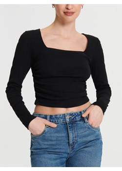 Sinsay - Bluzka z długimi rękawami - czarny ze sklepu Sinsay w kategorii Bluzki damskie - zdjęcie 169999122