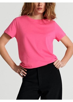 Sinsay - Koszulka bawełniana - różowy ze sklepu Sinsay w kategorii Bluzki damskie - zdjęcie 169999150