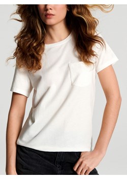 Sinsay - Koszulka - kremowy ze sklepu Sinsay w kategorii Bluzki damskie - zdjęcie 169999170