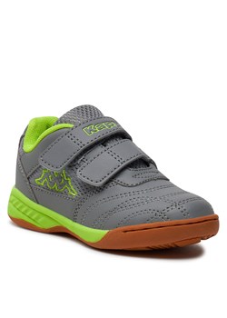 Sneakersy Kappa 260509BCK Grey/Lime 1633 ze sklepu eobuwie.pl w kategorii Buty sportowe dziecięce - zdjęcie 169999623