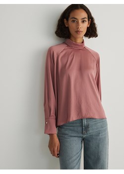 Reserved - Satynowa bluzka - brudny róż ze sklepu Reserved w kategorii Bluzki damskie - zdjęcie 170000342