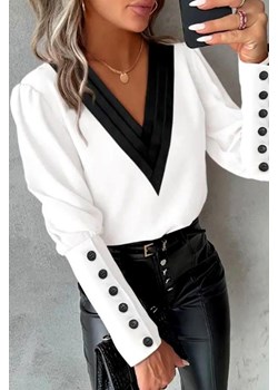 Bluzka damska ROMILSA WHITE ze sklepu Ivet Shop w kategorii Bluzki damskie - zdjęcie 170001021