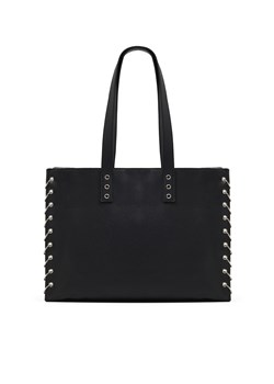 Cropp - Czarna torebka z imitacji skóry - czarny ze sklepu Cropp w kategorii Torby Shopper bag - zdjęcie 170001473