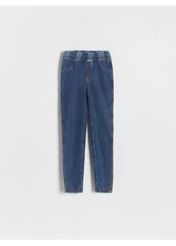 Reserved - Bawełniane legginsy - niebieski ze sklepu Reserved w kategorii Spodnie dziewczęce - zdjęcie 170001560