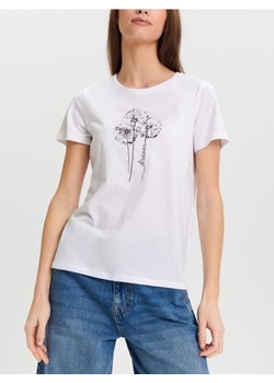 Sinsay - Koszulka z nadrukiem - biały ze sklepu Sinsay w kategorii Bluzki damskie - zdjęcie 170003393