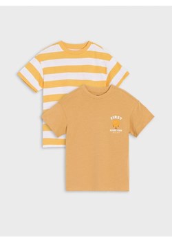 Sinsay - Koszulki 2 pack - żółty ze sklepu Sinsay w kategorii T-shirty chłopięce - zdjęcie 170003450