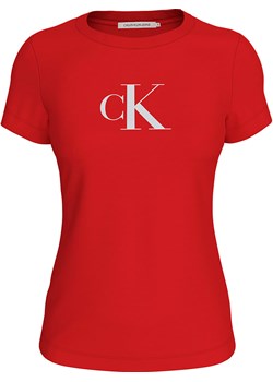 Calvin Klein Koszulka w kolorze czerwonym ze sklepu Limango Polska w kategorii Bluzki damskie - zdjęcie 170008174