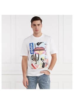 Hugo Blue T-shirt Narcado | Regular Fit ze sklepu Gomez Fashion Store w kategorii T-shirty męskie - zdjęcie 170008232