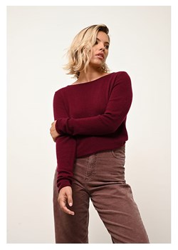 Just Cashmere Kaszmirowy sweter &quot;Grace&quot; w kolorze bordowym ze sklepu Limango Polska w kategorii Swetry damskie - zdjęcie 170021474