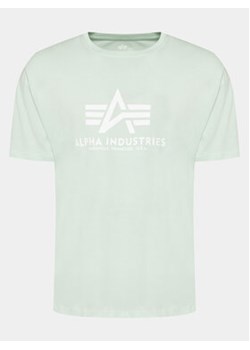 Alpha Industries T-Shirt Basic 100501 Zielony Regular Fit ze sklepu MODIVO w kategorii T-shirty męskie - zdjęcie 170022483