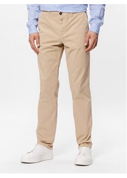 United Colors Of Benetton Spodnie materiałowe 4DKH55I18 Beżowy Slim Fit ze sklepu MODIVO w kategorii Spodnie męskie - zdjęcie 170022683