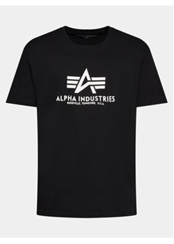 Alpha Industries T-Shirt Basic 100501 Czarny Regular Fit ze sklepu MODIVO w kategorii T-shirty męskie - zdjęcie 170022870