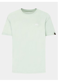 Alpha Industries T-Shirt Basic T Small 188505 Zielony Regular Fit ze sklepu MODIVO w kategorii T-shirty męskie - zdjęcie 170022884