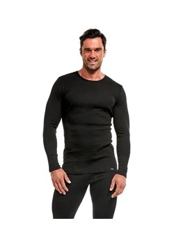 Koszulka męska Cornette Authentic Thermo plus czarna 214 ze sklepu piubiu_pl w kategorii Podkoszulki męskie - zdjęcie 170030994