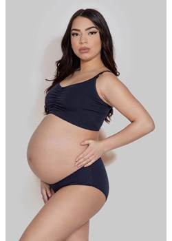 Majtki ciążowe bawełniane Mitex Mama panty granatowe ze sklepu piubiu_pl w kategorii Bielizna ciążowa - zdjęcie 170031093