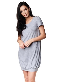 Koszula nocna z bawełny Zelda Henderson szara 39216 ze sklepu piubiu_pl w kategorii Koszule nocne - zdjęcie 170031260