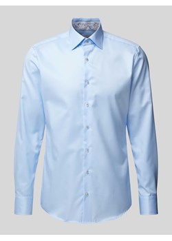 Koszula biznesowa o kroju slim fit z kołnierzykiem typu kent ze sklepu Peek&Cloppenburg  w kategorii Koszule męskie - zdjęcie 170038080