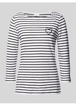 Bluzka z długim rękawem z wzorem w paski ze sklepu Peek&Cloppenburg  w kategorii Bluzki damskie - zdjęcie 170038102
