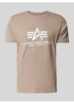 T-shirt z nadrukiem z logo ze sklepu Peek&Cloppenburg  w kategorii T-shirty męskie - zdjęcie 170038291