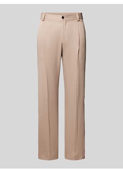 Spodnie z detalem z logo model ‘Flips’ ze sklepu Peek&Cloppenburg  w kategorii Spodnie męskie - zdjęcie 170038502