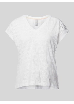 T-shirt z dekoltem w serek model ‘ULLI EHRLICH’ ze sklepu Peek&Cloppenburg  w kategorii Bluzki damskie - zdjęcie 170038833