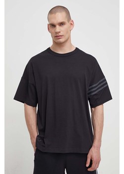 adidas Originals t-shirt bawełniany męski kolor czarny z aplikacją  IR9452 ze sklepu PRM w kategorii T-shirty męskie - zdjęcie 170039533