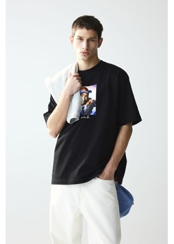 H & M - T-shirt z nadrukiem Loose Fit - Czarny ze sklepu H&M w kategorii T-shirty męskie - zdjęcie 170039710