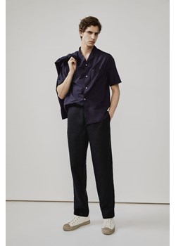 H & M - Lniane spodnie Regular Fit - Czarny ze sklepu H&M w kategorii Spodnie męskie - zdjęcie 170039734